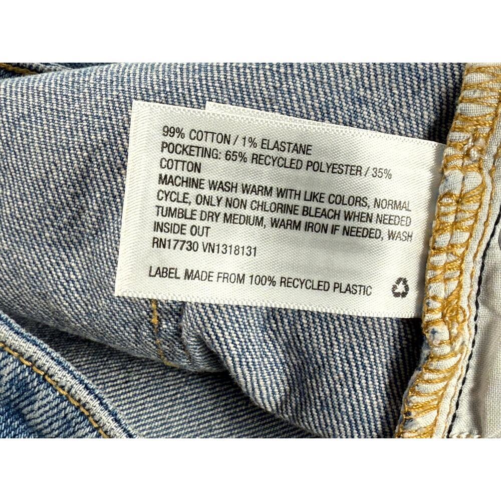 A New Day Jeans Women's Blue Denim 4/27 Cotton High Rise Ankle Mom Y2K - Picture 9 of 10
